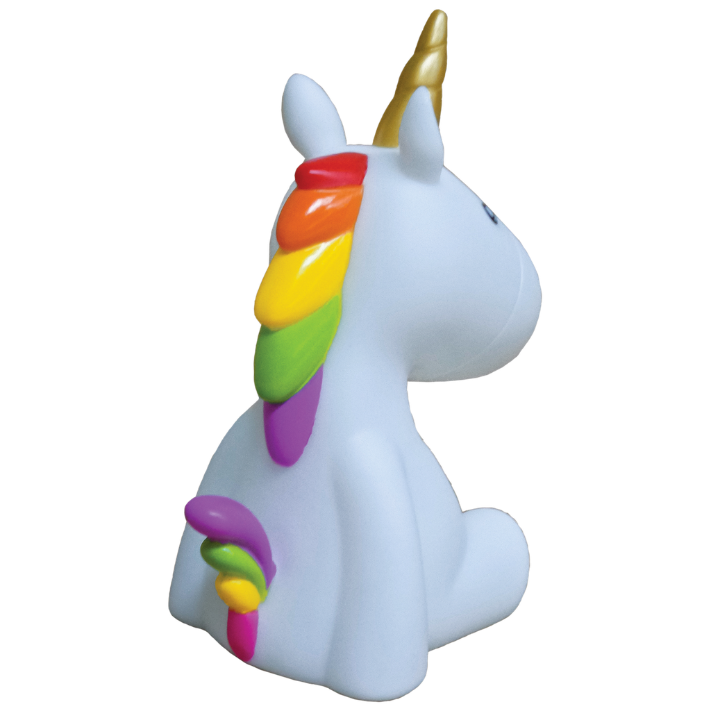 unicorn night light plush